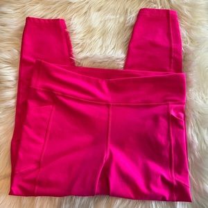 GAP Fit Hot Pink Cropped Leggings 23”